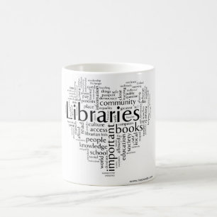Retten Sie Bibliotheken 5 Kaffeetasse