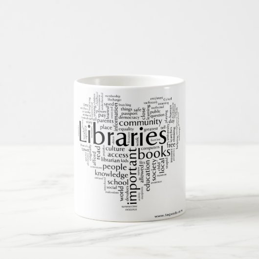 Retten Sie Bibliotheken 5 Kaffeetasse (Mittel)