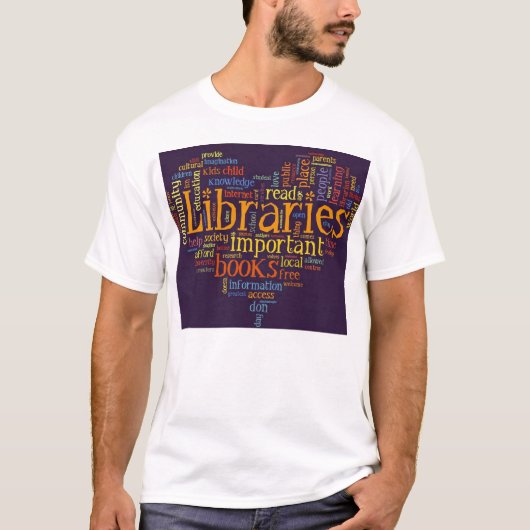 Retten Sie Bibliotheken T-Shirt (Vorderseite)
