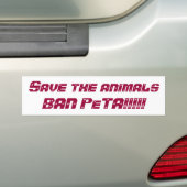 Retten Sie das animalsBAN PeTA!!!!! Autoaufkleber (Auf Auto)