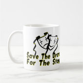 Retten Sie das Drama Kaffeetasse (Links)