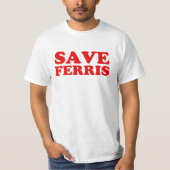 Retten Sie das lustige Shirt Ferris Männer (Vorderseite)