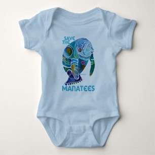 Retten Sie das Manatis Baby Strampler