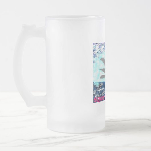 Retten Sie das Ozeane beermug Mattglas Bierglas (Links)