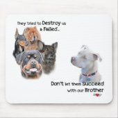 Retten Sie das Pitbull Mousepad (Vorne)