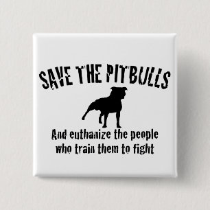 Retten Sie das Pitbulls Button