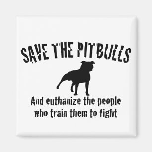 Retten Sie das Pitbulls Magnet