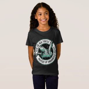 Retten Sie das Seeschildkröte-Shirt gefährdete T-Shirt