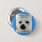 retten Sie das Siegel Button (Vorne & Hinten)