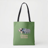 Retten Sie dem Chubby UnicornsRhino multi Farbe Tasche (Vorderseite)