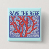 Retten Sie dem Riff glücklichen Button (Vorderseite)