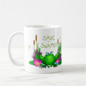 Retten Sie dem Twitchy Sumpf den Frosch Kaffeetasse (Links)