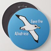 Retten Sie den Albatros (Flug) Button (Vorne & Hinten)