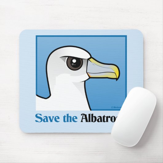 Retten Sie den Albatros (Porträt) Mousepad (Mit Mouse)
