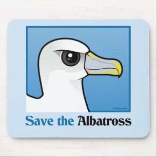 Retten Sie den Albatros (Porträt) Mousepad