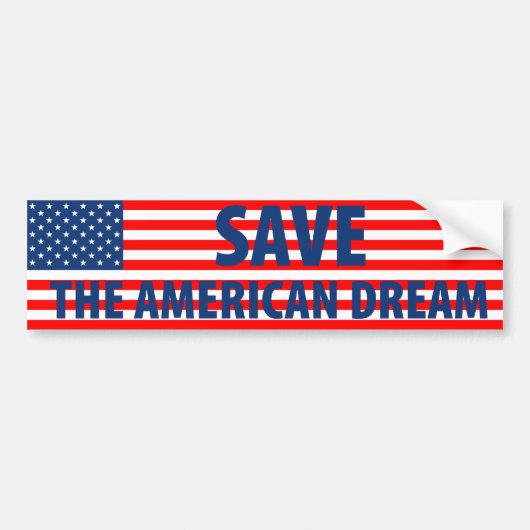 Retten Sie den amerikanischen Traum Autoaufkleber (Vorne)