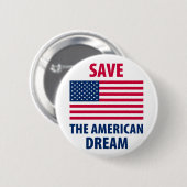Retten Sie den amerikanischen Traum Button (Vorne & Hinten)