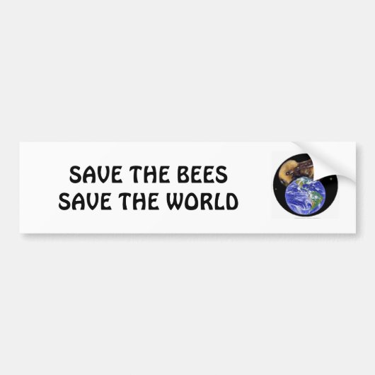 Retten Sie den Bienen Autoaufkleber (Vorne)