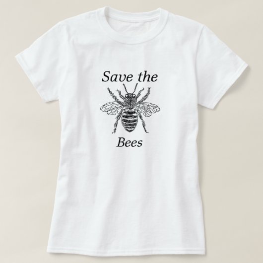 Retten Sie den Bienen T - Shirt (Design vorne)