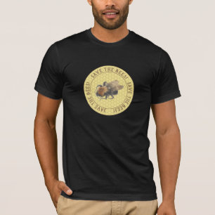 Retten Sie den Bienen   Vintage Honigbiene u. T-Shirt