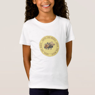 Retten Sie den Bienen Vintage Honigbiene u. T-Shirt