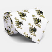 Retten Sie den Bienen Vintage Illustration Krawatte (Gerollt)