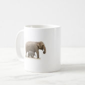 Retten Sie den Elefanten Elfenbeintee-Kaffee-Tasse Kaffeetasse (Vorderseite Links)