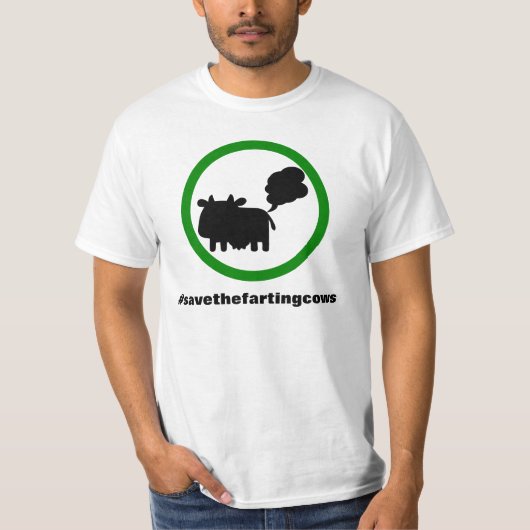 Retten Sie den Farting Kühen T - Shirt (Vorderseite)
