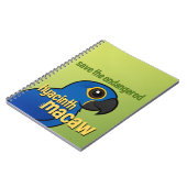 Retten Sie den gefährdeten HyazintheMacaw Notizblock (Linke Seite)