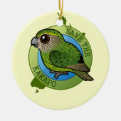 Retten Sie den Kakapo Keramik Ornament (Vorne)