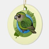 Retten Sie den Kakapo Keramik Ornament (Links)