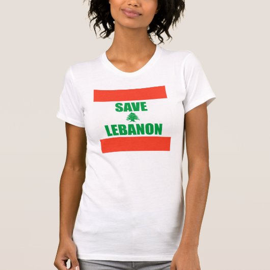 Retten Sie den Libanon T-Shirt (Vorderseite)