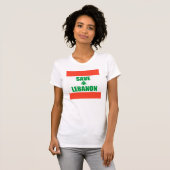 Retten Sie den Libanon T-Shirt (Vorne ganz)