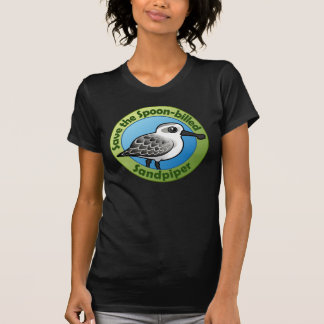 Retten Sie den Löffel-berechneten Flussuferläufer T-Shirt