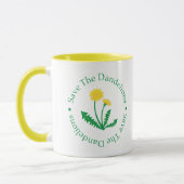 Retten Sie den Löwenzahn Tasse (Links)