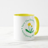 Retten Sie den Löwenzahn Tasse (VorderseiteRechts)