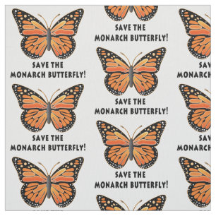 Retten Sie den Monarch-Schmetterling Stoff
