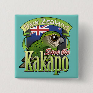 Retten Sie den NeuseelandKakapo Button