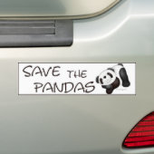 Retten Sie den Pandas Autoaufkleber (Auf Auto)