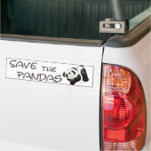 Retten Sie den Pandas Autoaufkleber (Auf Lkw)