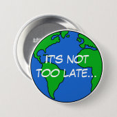 Retten Sie den Planeten Button (Vorne & Hinten)