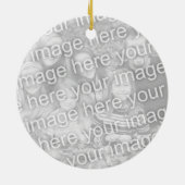 Retten Sie den Planeten, den Weihnachtsbaumschmuck Keramik Ornament (Hinten)