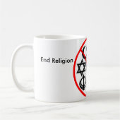 Retten Sie den Planeten, Enden-Religions-Tasse Kaffeetasse (Links)