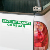 Retten Sie den Planeten für Veganen Protest gegen Autoaufkleber (Auf Lkw)