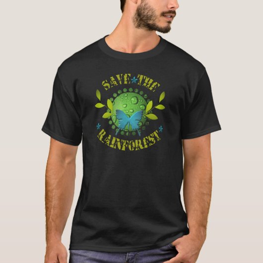 Retten Sie den Regenwald T-Shirt (Vorderseite)