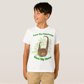 Retten Sie den RegenwaldSloth T-Shirt (Vorne ganz)