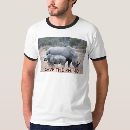 Retten Sie den Rhino! T-Shirt (Vorderseite)