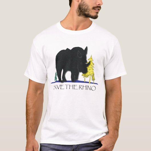 Retten Sie den Rhino T-Shirt (Vorderseite)