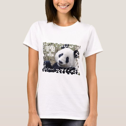 Retten Sie den riesigen Panda T-Shirt (Vorderseite)