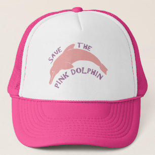Retten Sie den rosa Delphin Truckerkappe